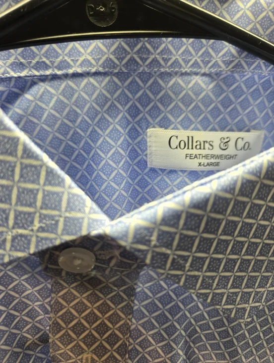 Lot of 2 Collars & Co Men's Size XL Polo Dress Shirts New with Tags & NWOT - Picture 2 of 4